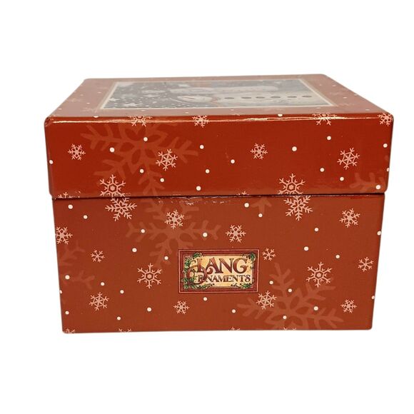 VTG 1999 Lang And Wise Snowmen Ornament "On Our Way" By Anna Krajewski With Box - Picture 14 of 14